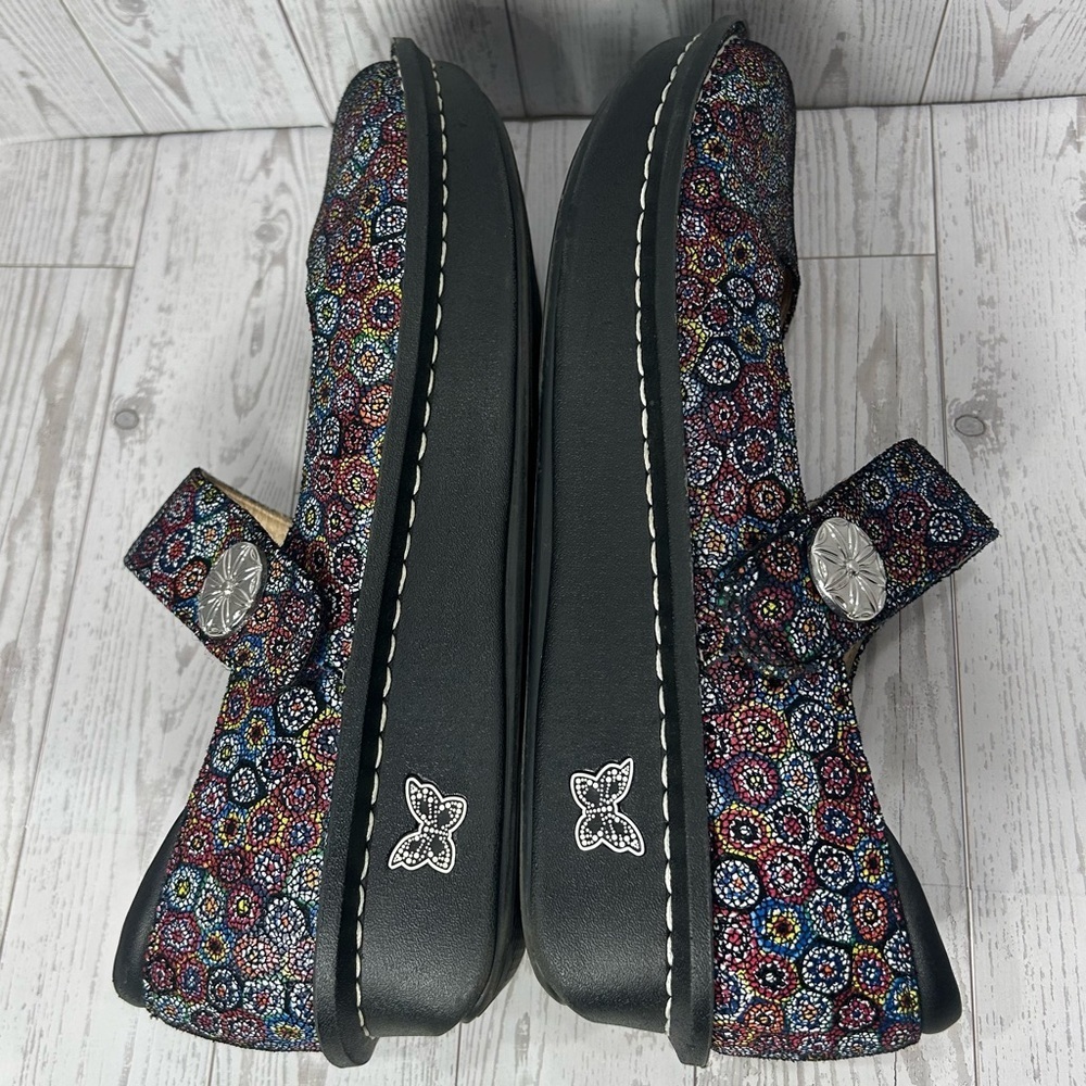 Alegria Paloma Wallflower US Size 11.5/12 (EU Size 42) Mary Jane Type Shoes - Picture 6 of 14